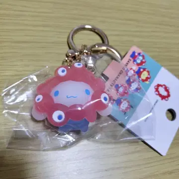 산리오 만박 미야쿠미야쿠 클리어 키링 시나몬