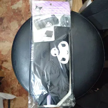 검은 고양이 디자인 나일론 파우치 약 40cm