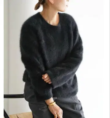 deuxieme classe DUET 크루넥 스웨터