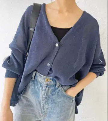 Spick and Span 페이퍼얀 가디건 네이비