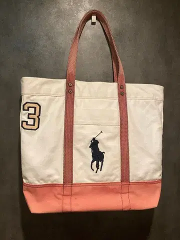 폴로 랄프로렌 토트백 빅 포니 3 케미컬 워시 리메이크품