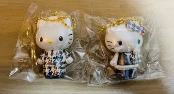 헬로키티 모노크롬 걸리시 쌍둥이 코디 디자인 시리즈 마스코트 참