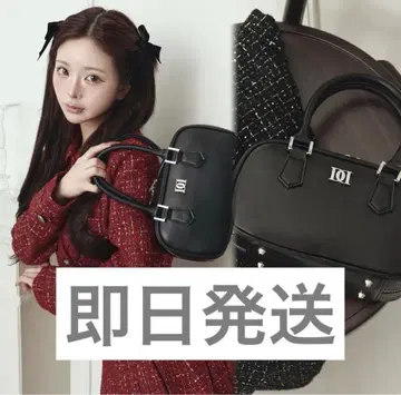 darich DD 로고 가죽 핸드백