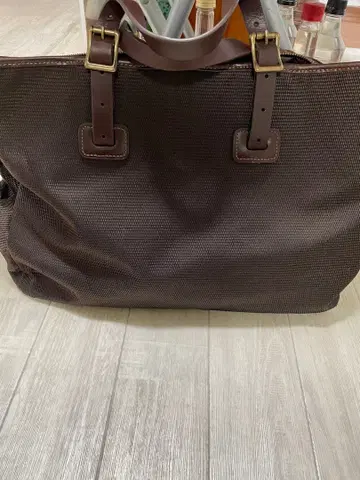 브라운 메쉬 비즈니스 백