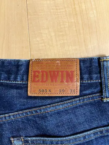 EDWIN 505X 다크 블루 스트레이트 청바지 29/34