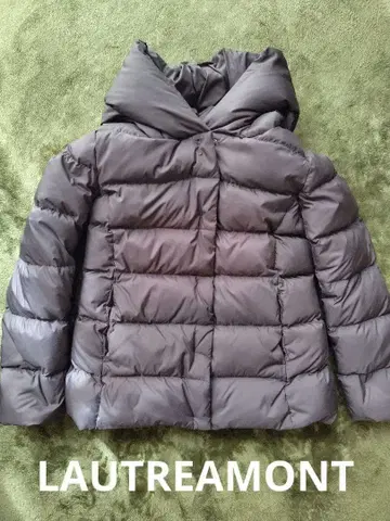 LAUTREAMONT 브라운 후드 부착 다운 자켓