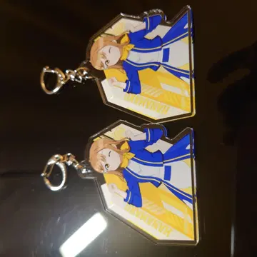 러브 라이브 선샤인 아크릴 키링 쿠니키다 하나마루 2개 세트