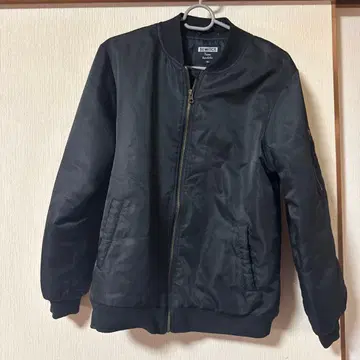 BEWITCH 블랙 MA-1 플라이트 자켓 160