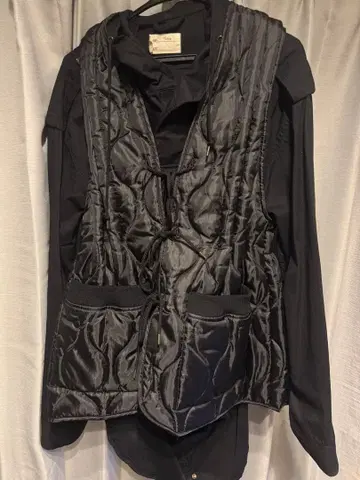 77circa 리메이크 밀리터리 3way 코트 다운 베스트 롱 코트