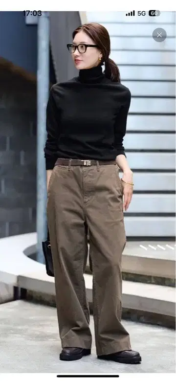 FRAMeWORK 오버 사이즈 치노 팬츠 택 포함 미사용 새상품