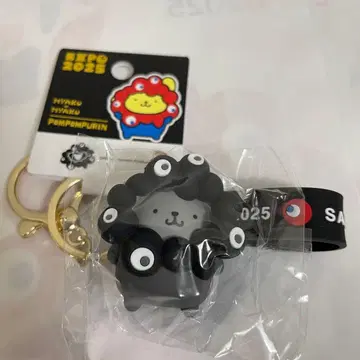 만박 미야쿠미야쿠 변신 입체 마스코트 키링 흑백 폼폼푸딩