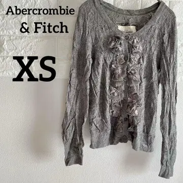 [ Abercrombie & Fitch ] XS 긴팔 가디건 그레이