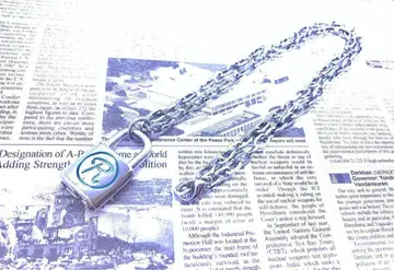 시드 자물쇠 목걸이 블루 라인