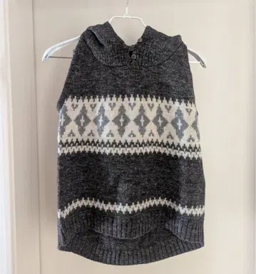 탕 TANG! 후드 부착 니트 베스트