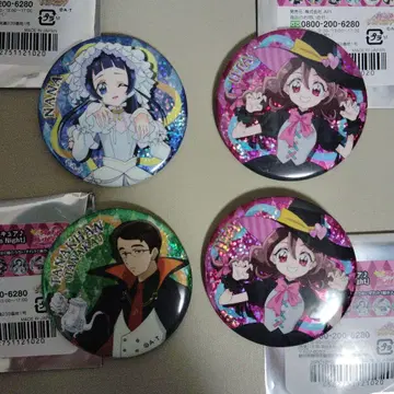 프리큐어 프리티 스토어 할로윈 너와 아이돌 프리큐어 캔뱃지 4개