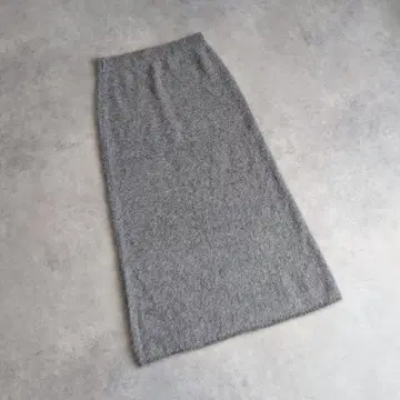 DES PRES 폭스 캐시미어 I 라인 롱 스커트 투모로우랜드