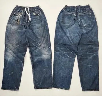 US 산겐자야 Fake Vintage Denim Easy Pants 47