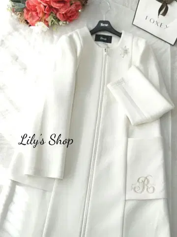 르네 포켓 자수 코트