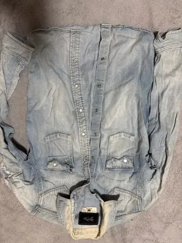 마블즈 옅은 파랑 데님 셔츠 M