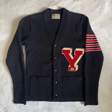 70s 빈티지 STADIUM PRODUCT 레터드 가디건