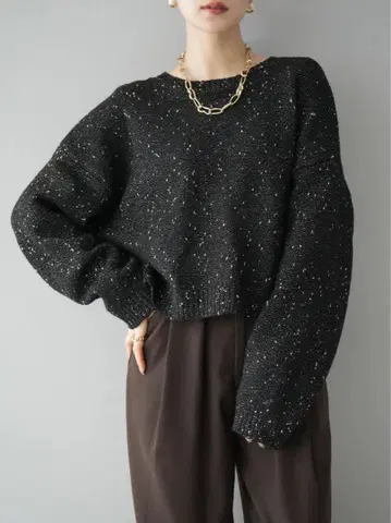 네프 라메 니트 풀오버