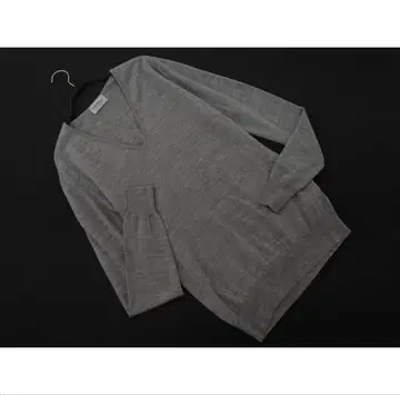 존스메들리 그레이 V넥 니트 스웨터