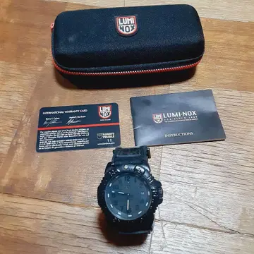 LUMINOX 3050 블랙 배터리 방전 밀리터리 네이비 씰즈