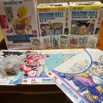 드래곤볼 피규어 아크릴 스탠드 포스터 세트