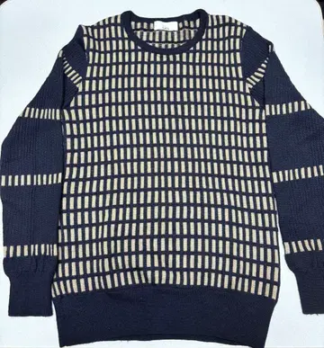 Lui's 체크 무늬 니트 스웨터