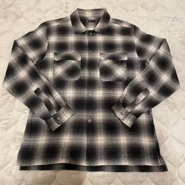 nano universe 옴브레 체크 셔츠