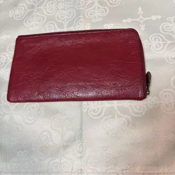 Dakota 가죽 장지갑 빨간색