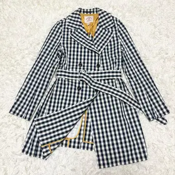 빅 사이즈 브룩스브라더스 깅엄 체크 트렌치코트 6