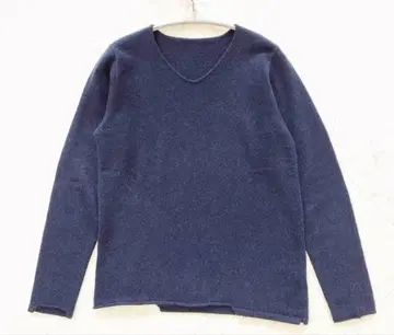 JURGEN LEHL 캐시미어 100% 풀오버 니트 다크 네이비