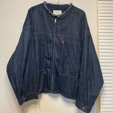 사만다 모스모스 블루 에코 데님 지퍼 자켓