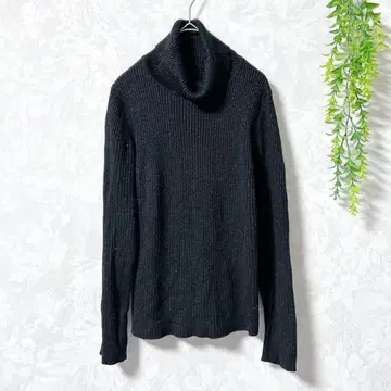 블랙 리브 터틀넥 니트 스웨터 40 가을/겨울