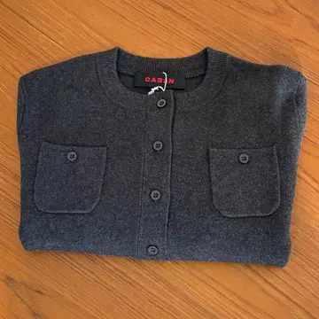 CABaN 코튼 캐시미어 크루넥 가디건