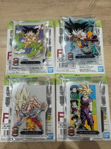 드래곤볼 제일복권 아크릴 스탠드 4개 세트