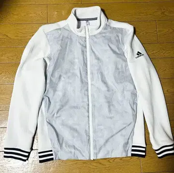 adidas 화이트 집업 자켓