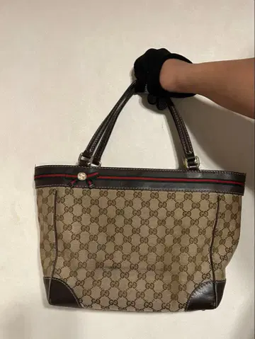 GG 패턴 토트백 베이지/브라운