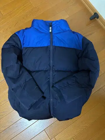 GAP 다운 자켓 투톤 컬러 리플렉터 드로우 코드