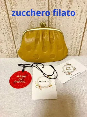 미사용 쥬케로 필라토 가마구치 지갑 소가죽