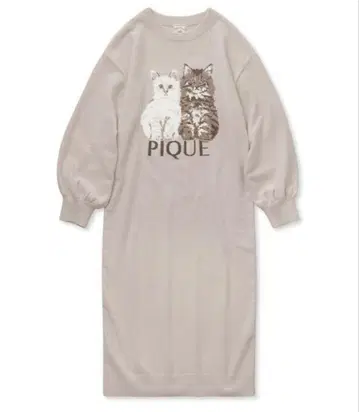 트윈 캣 자카드 원피스 베이지 젤라또피케 젤라피케