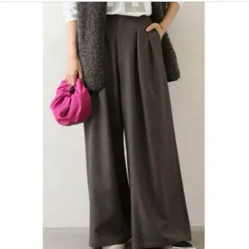 저널 스탠다드 리룸 워셔블 서지 스트레치 턱 와이드 팬츠