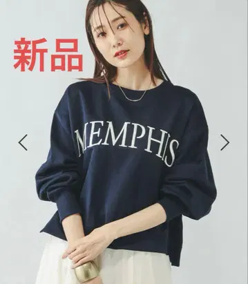 GLOBAL WORK 잘 마르는 맨투맨 프린트 긴팔 새상품