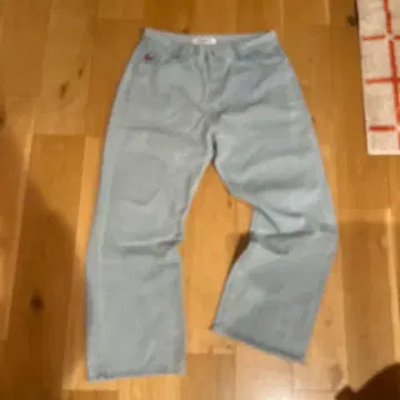 BIGBOY 스타일 라이트 블루 스트레이트 데님