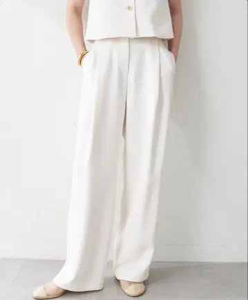 윔 가젯 25SS 정가 3.5만 더블 크로스 턱 팬츠 36