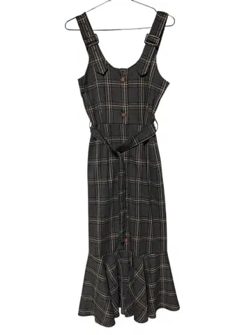 컨디션 최상 dazzlin 다즐린 마메이드 롱 원피스 체크