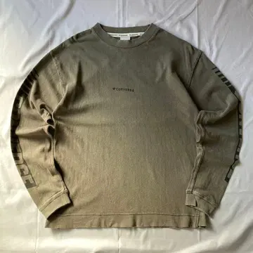 00s CONVERSE 긴팔 티셔츠 그레이 그런지 Y2K 헤이세이