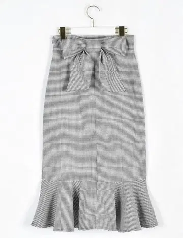 [ evelyn ] 백리본 머메이드 스커트