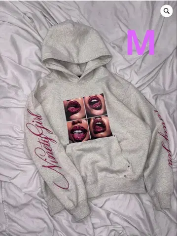 9090 girl Rip Print Hoodie